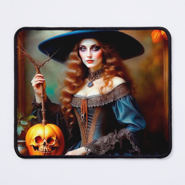 Item preview, Victorian Witch Celebrating Halloween designed and sold by LanaGustavsson.