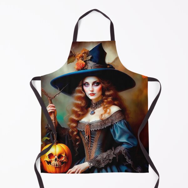 Item preview, Victorian Witch Celebrating Halloween designed and sold by LanaGustavsson.