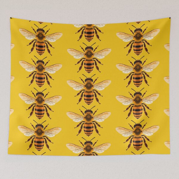 Item preview, illustration of a bee or bees on a solid background designed and sold by StyleAndVibe.