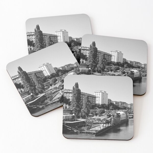 Item preview, The pool on the river. Wien 2025 bw designed and sold by Jouko Lehto Photography.