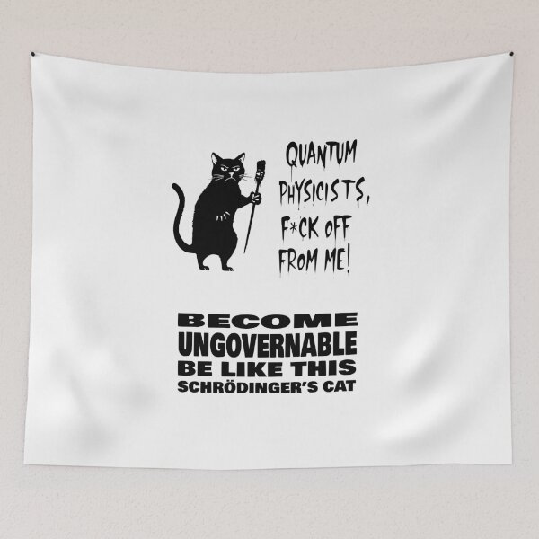 Item preview, Become Ungovernable Cat B&W designed and sold by piboom.