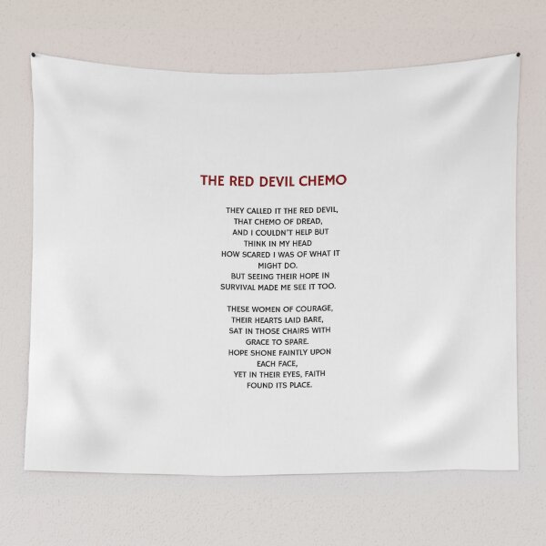Item preview, The Red Devil Chemo Poem designed and sold by WhispersWear.