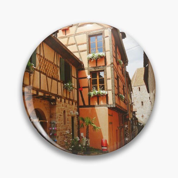 Item preview, Charming Street in Riquewihr, Alsace - Travel Photography designed and sold by CarolinaReina.