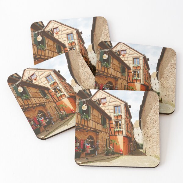 Item preview, Charming Street in Riquewihr, Alsace - Travel Photography designed and sold by CarolinaReina.