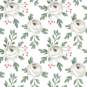 Artwork thumbnail, White Ranunculus by JessArty