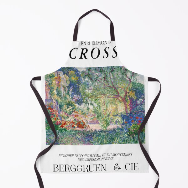 Item preview, Henri Edmond Cross Vibrant Pointillist Garden Landscape Poster designed and sold by LaFabricaArt.