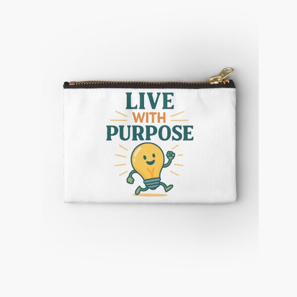 Item preview, Live With Purpose Motivational Lightbulb Character Design. designed and sold by The-T-In-Retro.