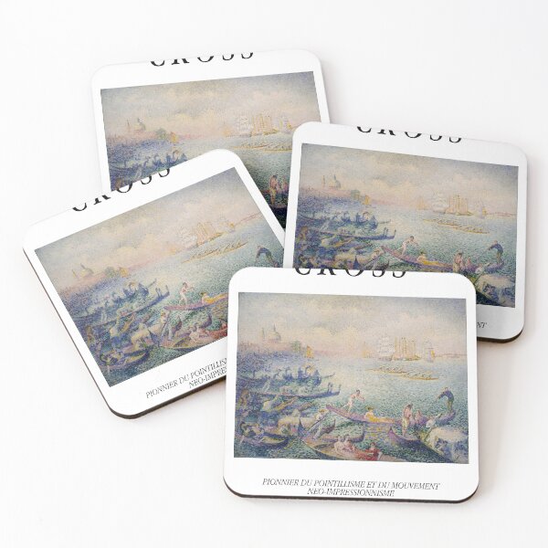 Item preview, Henri Edmond Cross Pointillist Venetian Regatta Poster designed and sold by LaFabricaArt.