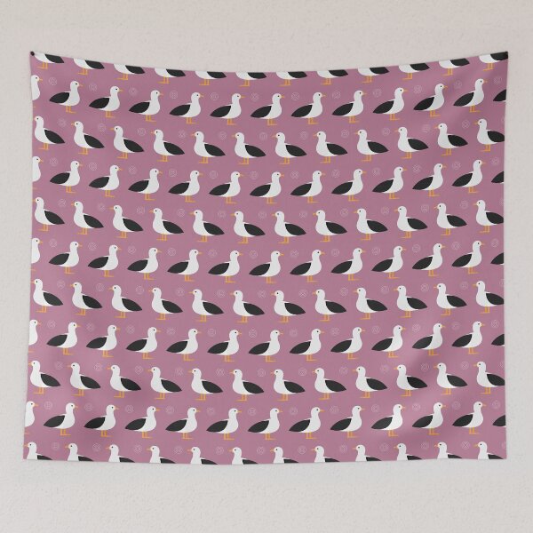 Item preview, Albatrosses on purple designed and sold by reneesillus.