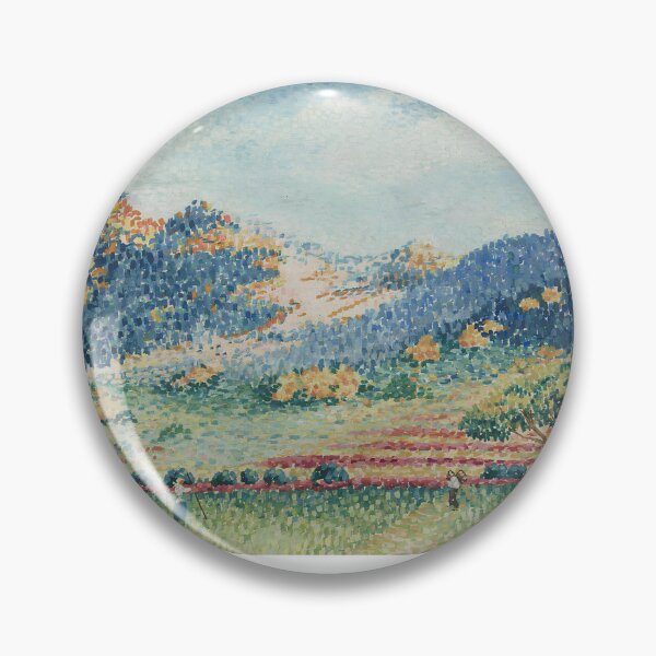 Item preview, Henri Edmond Cross Pointillist Valley Field with Workers designed and sold by LaFabricaArt.