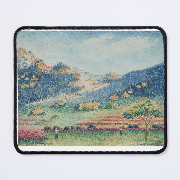 Item preview, Henri Edmond Cross Pointillist Valley Field with Workers designed and sold by LaFabricaArt.
