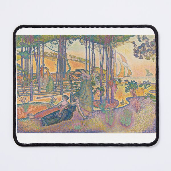Item preview, Cross Neo-Impressionist Bathers Poster | Pointillism Coastal Art designed and sold by LaFabricaArt.