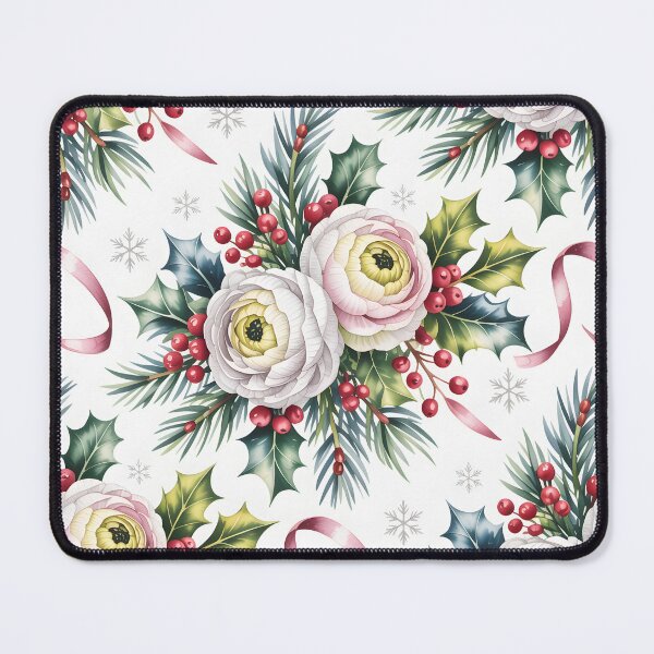 Item preview, White Ranunculus - Botanical Christmas Art designed and sold by JessArty.