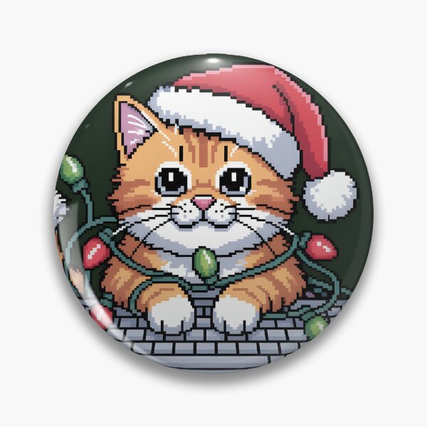 Artikelvorschau, Programmieren lernen leicht gemacht – Weihnachtliches Pixel-Katzen-Programmierdesign entworfen und verkauft von DreamVibeShirt.
