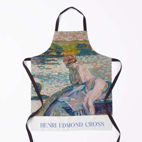 Item preview, Cross Nude Bather by Water | Post-Impressionist Figure Study designed and sold by LaFabricaArt.