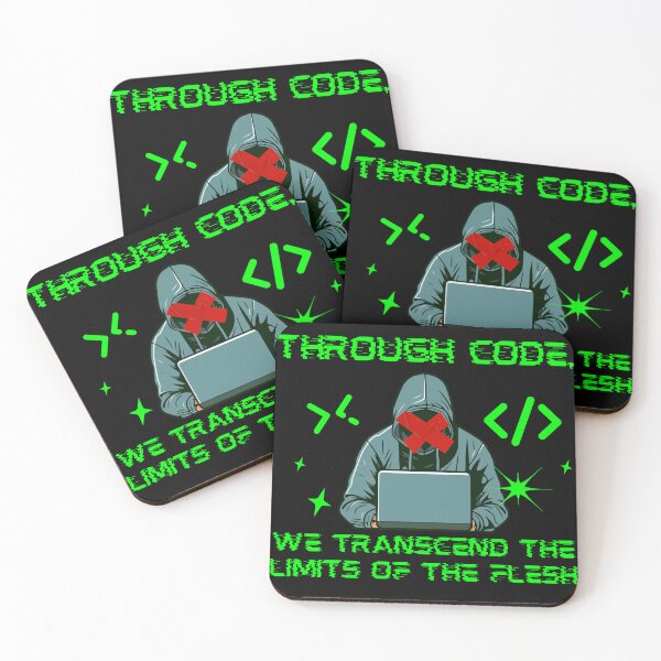 Item preview, Through code, we transcend the limits of the flesh designed and sold by blancheart1.