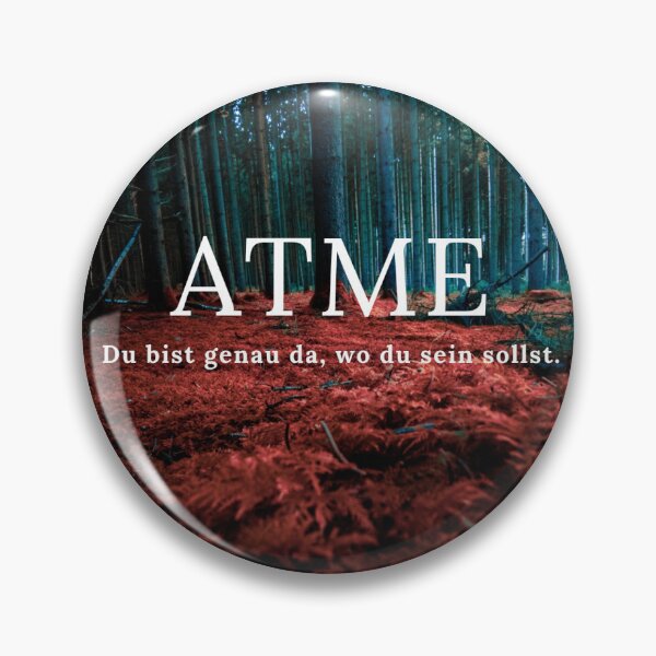 Item preview, BREATHE – An inspirational quote in the forest | Mindfulness & Peace designed and sold by SchuLou-Fotokram.