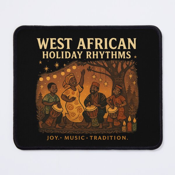 Item preview, West African Holiday Rhythms – Joy, Music, and Cultural Celebration Design designed and sold by AddictiveDesign.