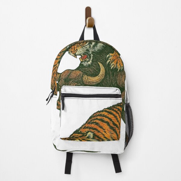Item preview, Vintage comic-styled Bengal tiger hunting a Gaur designed and sold by The-graphic-Artist .