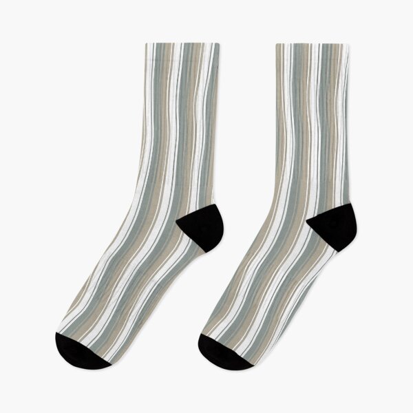 Item preview, Holiday Stripes - Holiday Forest - White Gold Green designed and sold by Stephanie Fiona Design.