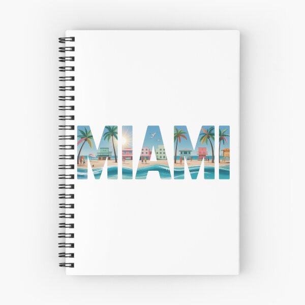 Item preview, Miami Retro Beach Lettering – Coastal Art designed and sold by CircinusStore.