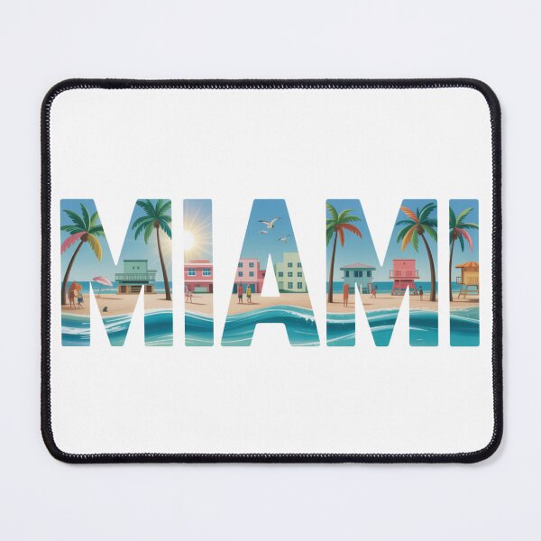 Item preview, Miami Retro Beach Lettering – Coastal Art designed and sold by CircinusStore.