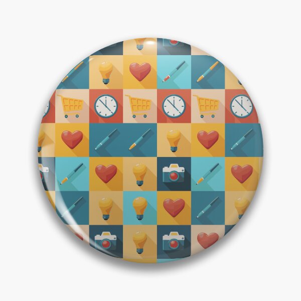Item preview, COLORFUL ICON PATTERN designed and sold by EmesteDesigns.