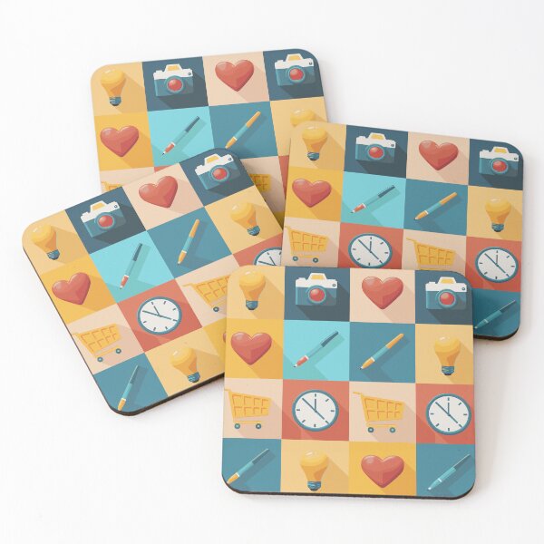 Item preview, COLORFUL ICON PATTERN designed and sold by EmesteDesigns.