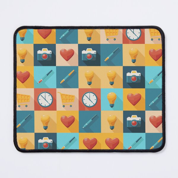 Item preview, COLORFUL ICON PATTERN designed and sold by EmesteDesigns.