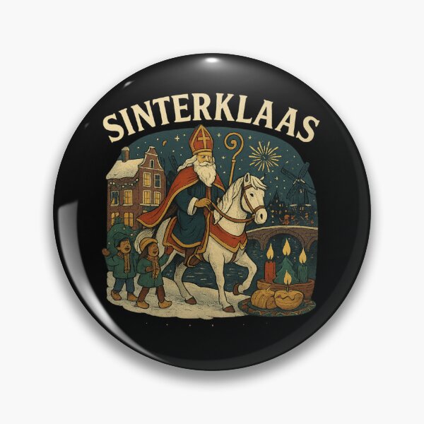 Item preview, Sinterklaas – Dutch Christmas Tradition Saint Nicholas Holiday Design designed and sold by AddictiveDesign.