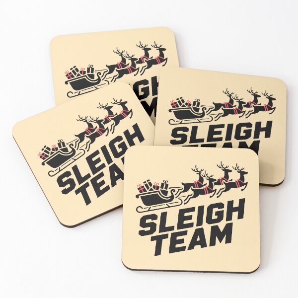 Item preview, Christmas Reindeer Sleigh Team Santa Squad designed and sold by cabana.space.