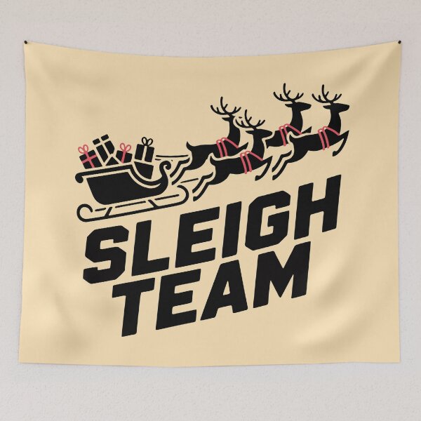 Item preview, Christmas Reindeer Sleigh Team Santa Squad designed and sold by cabana.space.