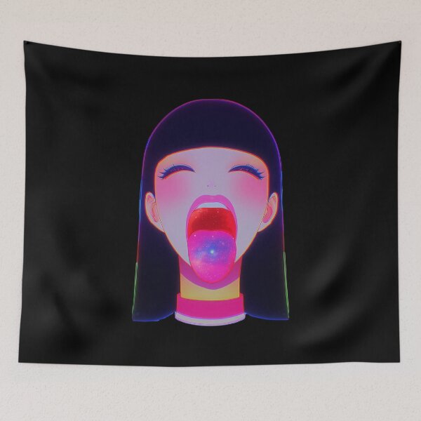 Item preview, Girl With Mouth Open | Tongue With The Universe designed and sold by MakarenaCreate.