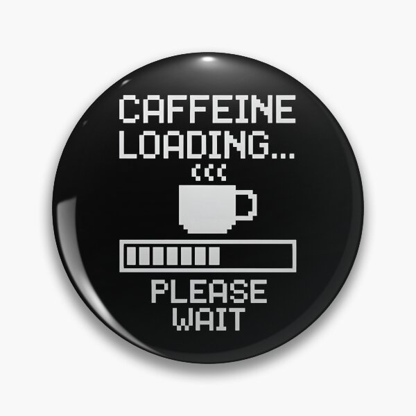 Item preview, Caffeine Loading… Please Wait – Funny Pixel Coffee Mug Design designed and sold by MABComics.