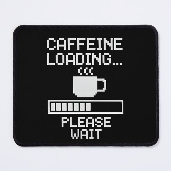 Item preview, Caffeine Loading… Please Wait – Funny Pixel Coffee Mug Design designed and sold by MABComics.