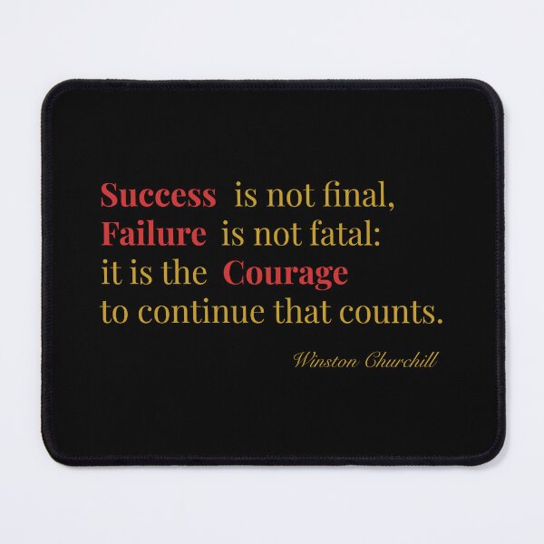 Item preview, Success is not final... - Winston Churchill designed and sold by JokeAndStyle.