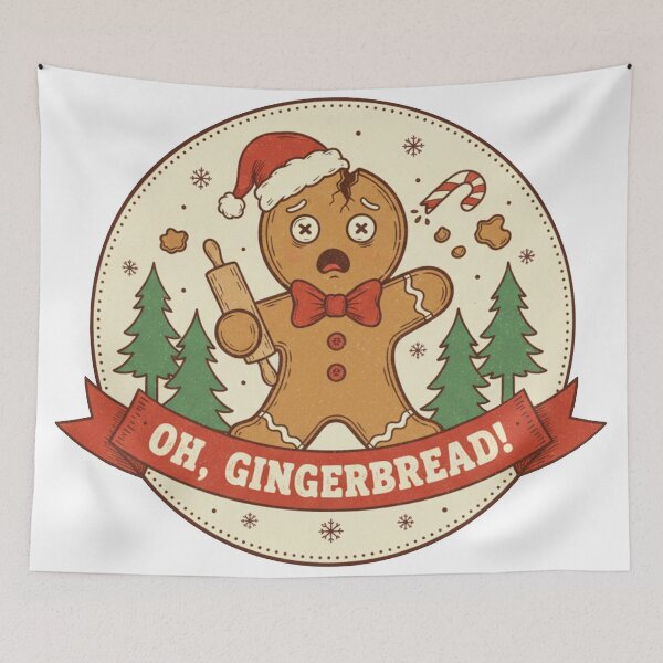 Item preview, Gingerbread! Funny Christmas Cookie Design designed and sold by jheinart.
