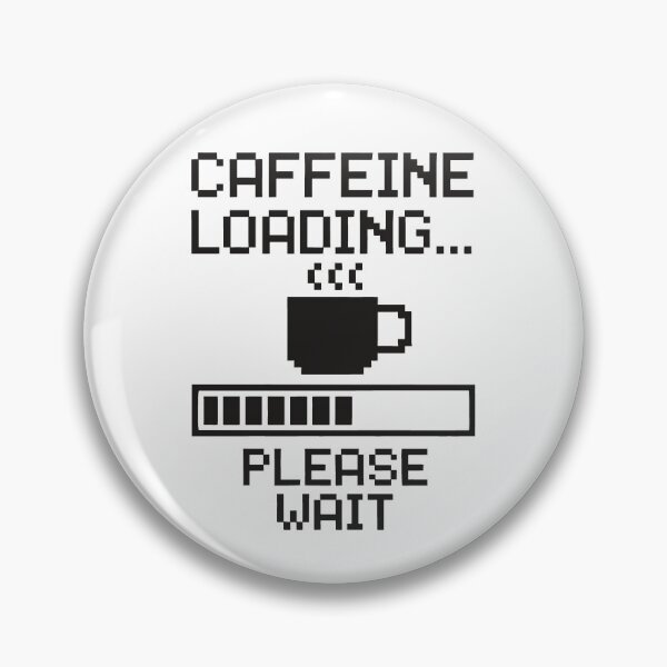 Item preview, Caffeine Loading… Please Wait – Funny Pixel Coffee Mug Design designed and sold by MABComics.