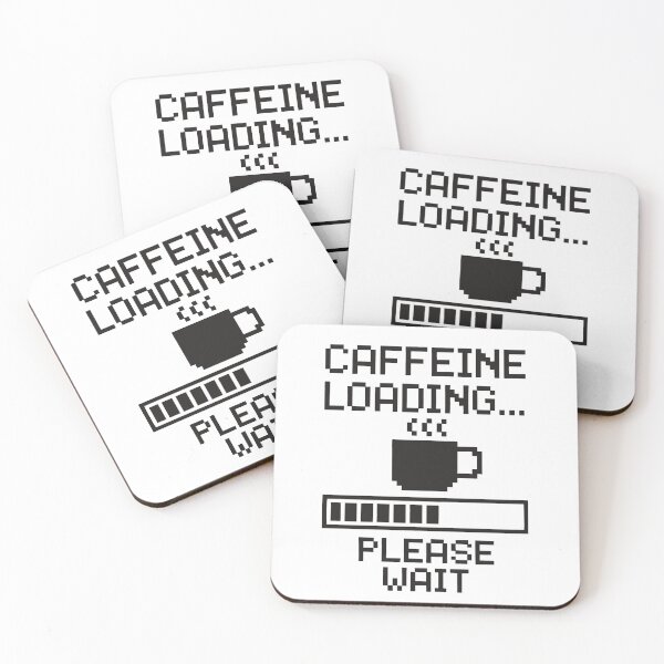 Item preview, Caffeine Loading… Please Wait – Funny Pixel Coffee Mug Design designed and sold by MABComics.