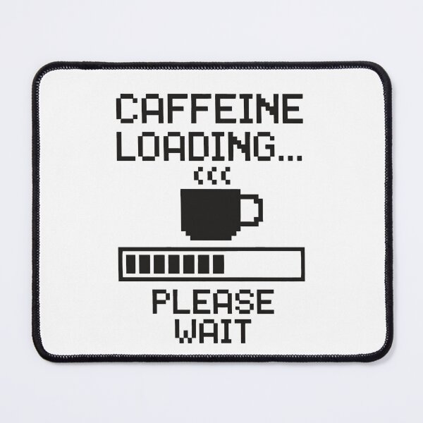 Item preview, Caffeine Loading… Please Wait – Funny Pixel Coffee Mug Design designed and sold by MABComics.