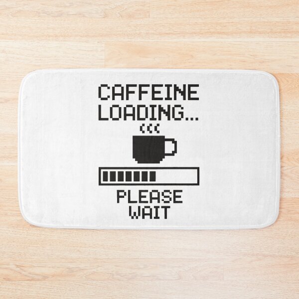 Item preview, Caffeine Loading… Please Wait – Funny Pixel Coffee Mug Design designed and sold by MABComics.