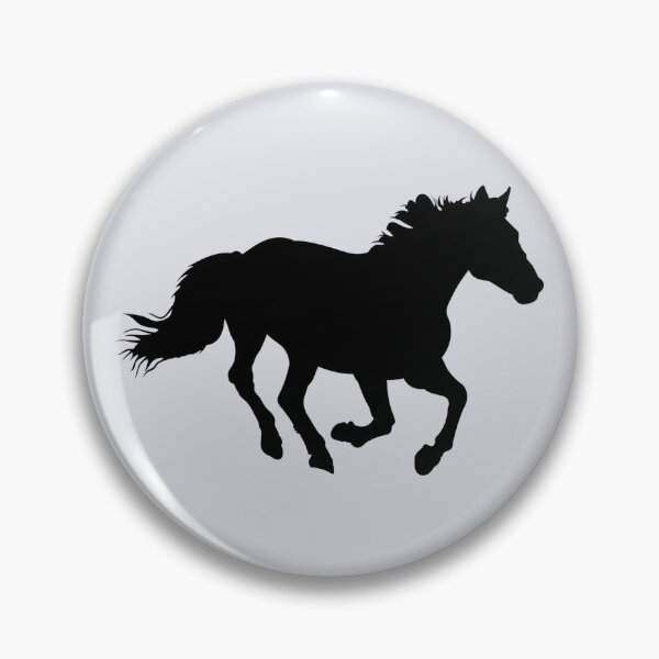 Item preview, Black silhouette of a cantering horse. designed and sold by claireseyeview.