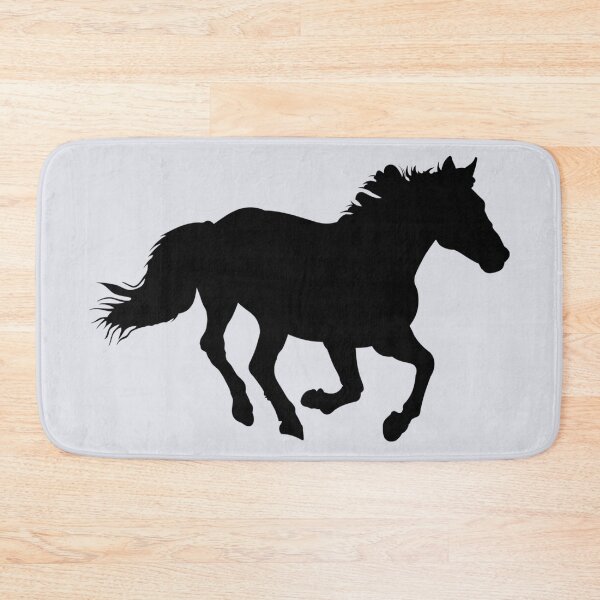 Item preview, Black silhouette of a cantering horse. designed and sold by claireseyeview.