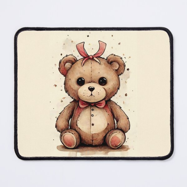 Item preview, simple drawing of a cute teddy bear, amazing dark fantasy, painting, picture, illustration designed and sold by gulka8.