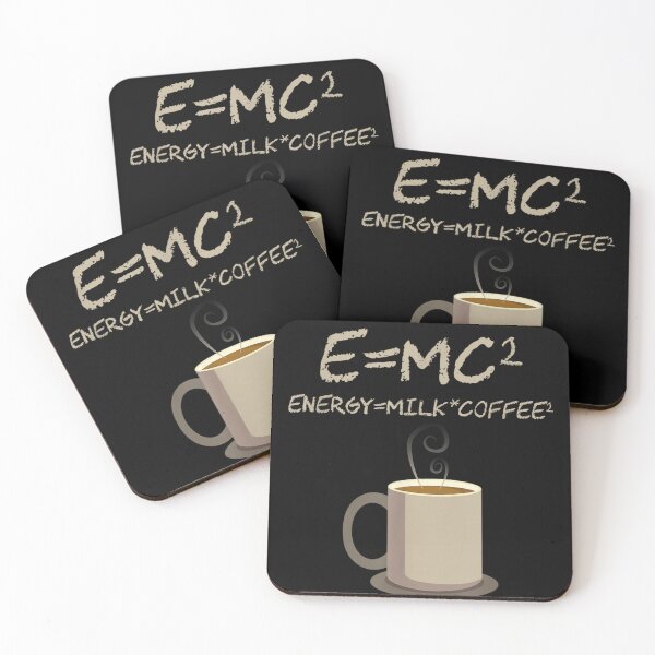 Item preview, Coffee Energy Formula - Humorous E=MC² Parody for Science & Coffee Lovers designed and sold by Dream'Ink.