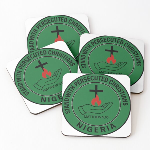 Item preview, Oren por Nigeria – Iglesia perseguida | Mateo 5:10 Diseño de fe cristiana designed and sold by EnR-designs.