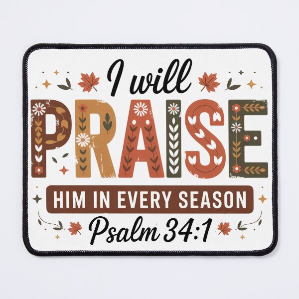 Item preview, Autumn Psalm 34:1 Design designed and sold by chicdeboutique.