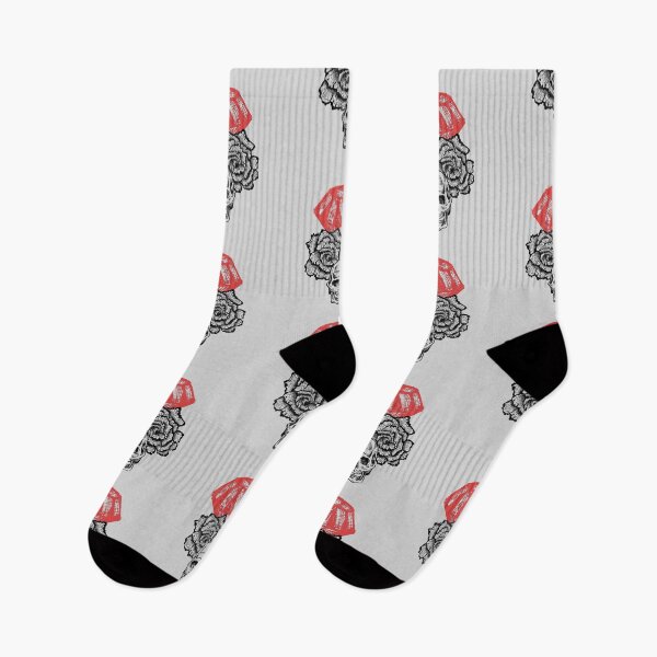 Item preview, Dark Diamond Skull and Roses – Minimalist Aesthetic Art designed and sold by Half Mess.