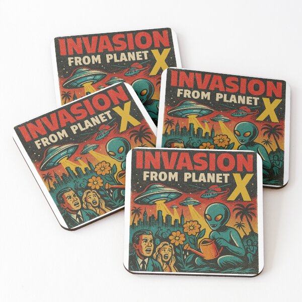 Item preview, Funny Alien Invasion From Planet X designed and sold by Vallentinez.