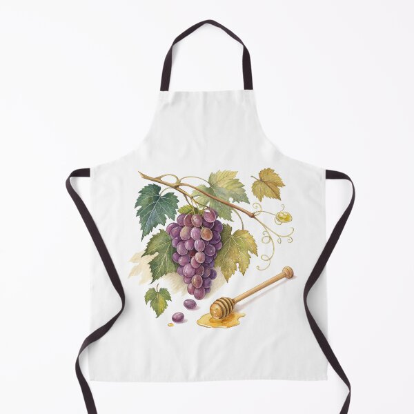 Item preview, Grapes and Honey – Elegant Watercolor Botanical Illustration by Vivo Studio designed and sold by VivoStudio.